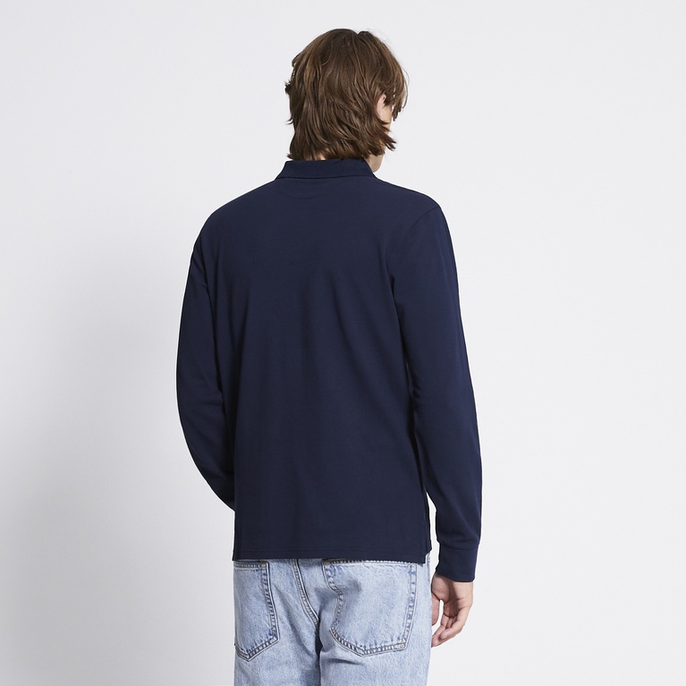 Long sleeve polo shirt "Aiden" Navy